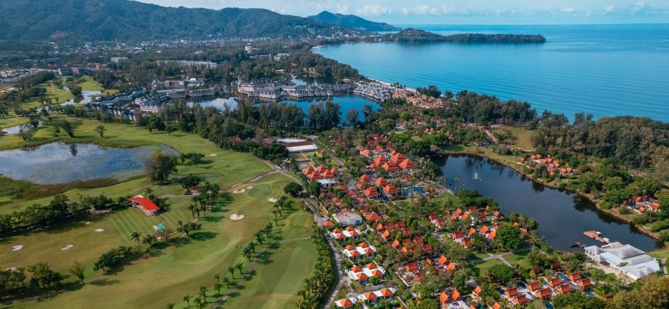 Meer und Lagune vor dem Banyan Tree Phuket