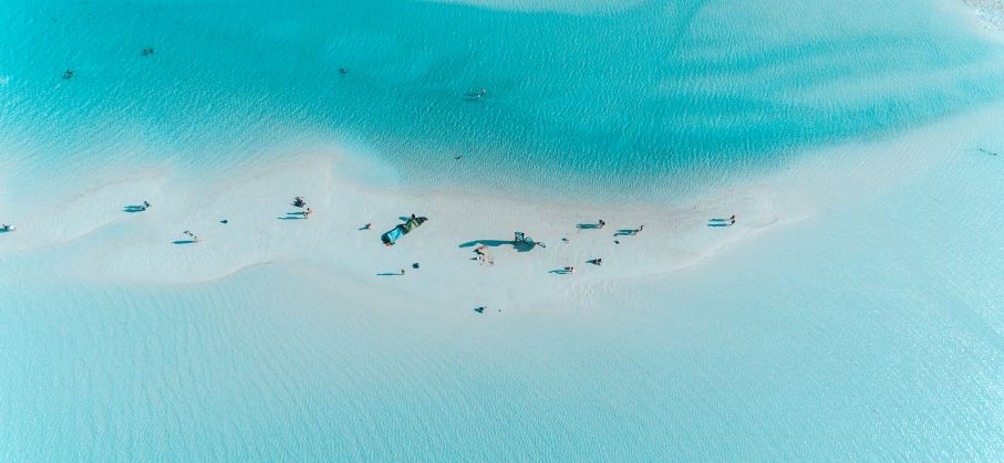 Kitesurfer auf Sansibar