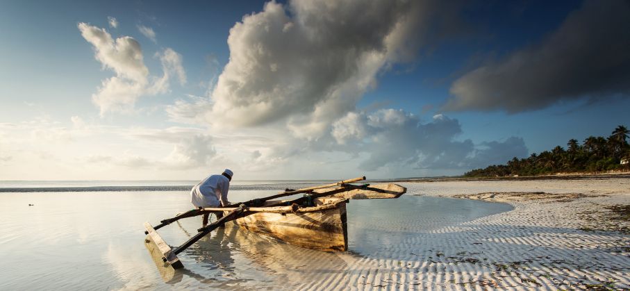 Traditionelles Dhau-Segelboot