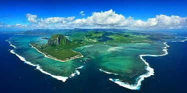 Helikopterflug auf Mauritius