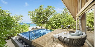 Beach Villa with Pool - The St. Regis Maldives Vommuli Resort