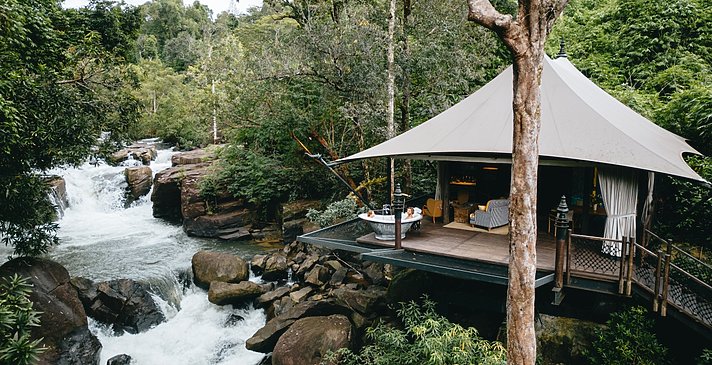 Waterfall Tent, Shinta Mani Wild, A Bensley Collection